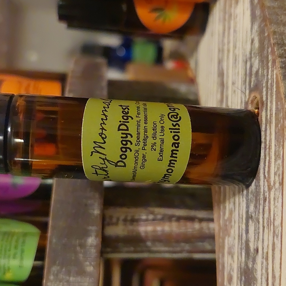 EarthyMommaOils DoggyDigest Homeopathic remedy for gastro upset